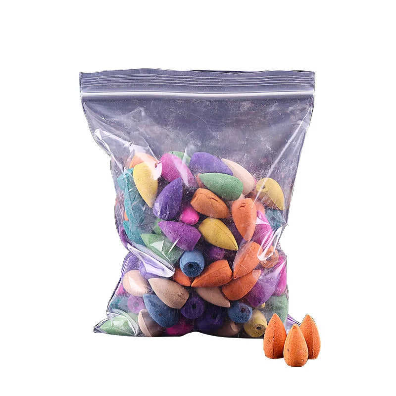 100Pcs Mixed Incense Cones Use for Backflow Incense Burner